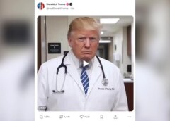 Trump usa IA para fingir ser médico e “tratar” famosos que o críticam